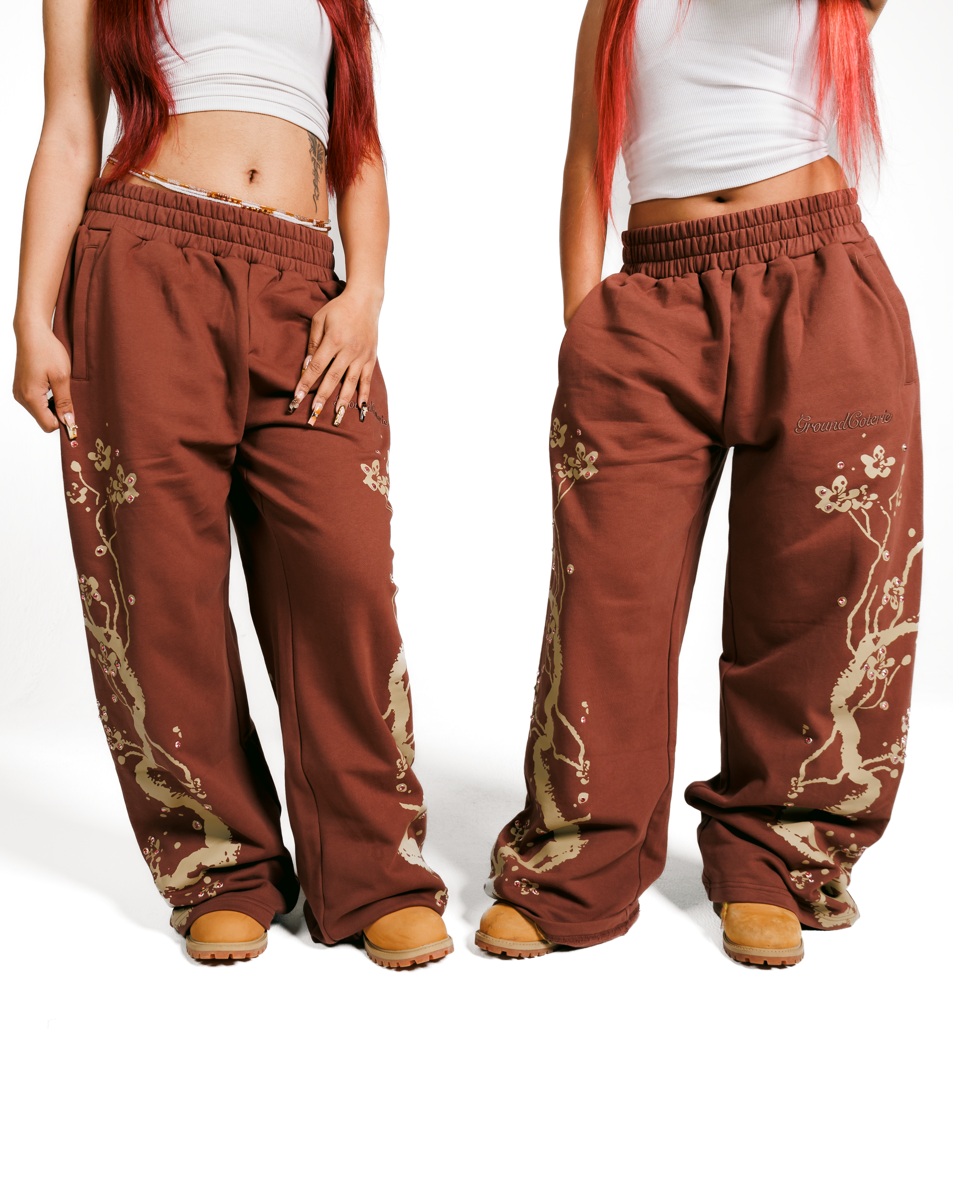 Gemstone “Cherry Blossom” Sweatpants