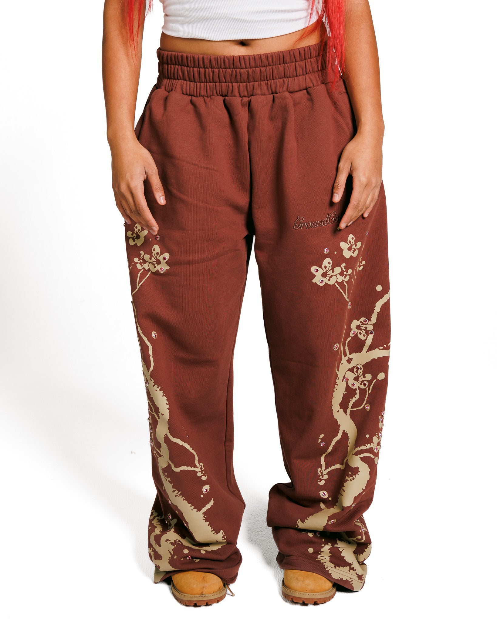 Gemstone “Cherry Blossom” Sweatpants